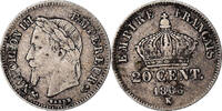 Frankreich 20 Centimes Münze, Napoleon III, Napoléon III, Bordeaux -