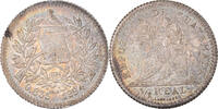 1/2 Real, Medio 1894 Guatemala Münze, STGL, Silber, KM:165 STGL