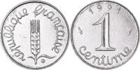 Frankreich Centime Münze, Épi, Paris, SS, Stainless Steel, KM:928 -