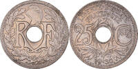Frankreich 25 Centimes Münze, Lindauer, Paris, UNZ, Kupfer-Nickel -