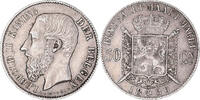50 Centimes 1886 Brussels Belgien Münze, Leopold II, Brussels, VZ, Silber, KM:27 VZ