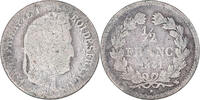 Frankreich 1/2 Franc Münze, Louis-Philippe, Lille, SGE, Silber -