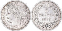 Frankreich 5 Francs Münze, Cérès, Bordeaux, SS, Silber, KM:818.2 -
