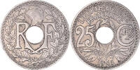 Frankreich 25 Centimes Münze, Lindauer, VZ, Nickel, KM:867, Gadoury:379 -