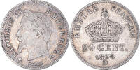 Frankreich 20 Centimes Münze, Napoleon III, Napoléon III, Strasbourg -