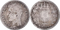 Frankreich 1/2 Franc Münze, Charles X, Paris, S, Silber, KM:723.1 -