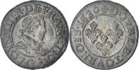Frankreich Double Tournois Münze, Louis XIII, Double tournois, buste enfantin, Double -