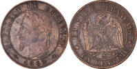Frankreich Centime Münze, Napoleon III, Napoléon III, Paris, VZ -