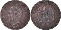 Frankreich 2 Centimes Münze, Napoleon III, Napoléon III, Lyon, S+ -