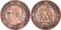 Frankreich 2 Centimes Münze, Napoleon III, Napoléon III, Lyon, S+ -