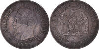 Frankreich 2 Centimes Münze, Napoleon III, Napoléon III, Bordeaux, SS -