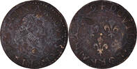 Frankreich Double Lorrain Münze, Louis XIII, Stenay, SGE+, Kupfer -