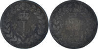 Frankreich Decime Münze, Louis XVIII, Strasbourg, SGE+, Bronze, KM:701 -