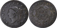 Vereinigte Staaten Cent Münze, Coronet Cent, U.S. Mint, S, Kupfer -