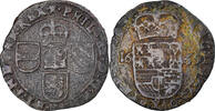 Spanische Niederlande Liard, 12 Mites Münze, TOURNAI, Philippe IV -