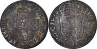 Spanische Niederlande Liard, 12 Mites Münze, Flanders, Charles II -