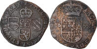 Spanische Niederlande Liard, 12 Mites Münze, TOURNAI, Philippe IV -