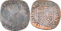 Spanische Niederlande Gigot Münze, Philippe II, Mons, S+ -