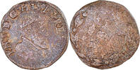 Spanische Niederlande Courte Münze, Philippe II, S, Kupfer -