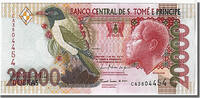 Saint Thomas and Prince 20,000 Dobras Geldschein, KM:67d, UNZ -