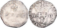 Frankreich 1/4 Ecu Münze, Louis XIII, Nantes, S, Silber, Gadoury:27 -