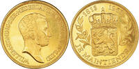 Niederlande Medaille 1963 Willem, 150e anniversaire du royaume, VZ+, Gold