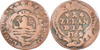 Niederlande Duit Münze, ZEELAND, Middelbourg, S+, Kupfer, KM:101.1 -
