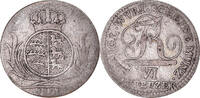 Deutsch Staaten 6 Kreuzer Münze, WURTTEMBERG, Friedrich I, SS, Silber -