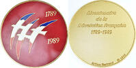Frankreich Medaille Bicentenaire de la Révolution Française, Arthus -