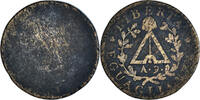 Italien Staaten 2 Soldi Münze, PIEDMONT REPUBLIC, Torino, SGE+, Bronze -