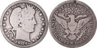 Vereinigte Staaten Quarter Münze, Barber Quarter, U.S. Mint -