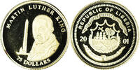 Liberia 25 Dollars Münze, Martin Luther King, American Mint, STGL -
