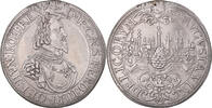 Deutsch Staaten Thaler Ferdinand III, Augsburg, Plugged hole, Silber, SS -