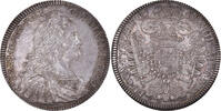 Österreich Thaler Karl VI, Hall, Silber, SS+, KM:1639.1 -