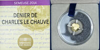 Frankreich 5 Euro denier de Charles le Chauve, Monnaie de Paris, BE -