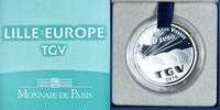 Frankreich 10 Euro Lille Europe TGV, Monnaie de Paris, BE, STGL, Silber -