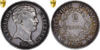 Frankreich 2 Francs Napoleon I, Paris, Pedigree, Silber, PCGS, AU53 -