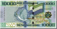 Sierra Leone 10,000 Leones Geldschein, KM:33, UNZ -