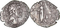 Denarius Münze, Antoninus Pius, Rome, S+, Silber, RIC:239 -