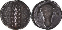 Triobol Lucania, Metapontum, Pedigree, Silber, SS, HGC:1-1071 -