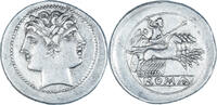 Quadrigatus Anonyme, Rome, Pedigree, Silber, SS+, Crawford:29/3 -