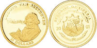 Liberia 25 Dollars Münze, Beethoven, American Mint, Proof, STGL, Gold -