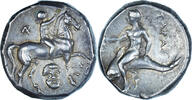 Didrachm Calabria, Tarentum, Silber, NGC, SS, 6639697-016 -