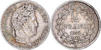 Frankreich 1/4 Franc Münze, Louis-Philippe I, Lille, SS+, Silber -