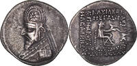 Drachm Münze, Parthia (Kingdom of), Mithridates III, Ekbatana, SS+ -
