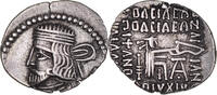 Drachm Münze, Parthia (Kingdom of), Vardanes II, Ekbatana, SS, Silber -