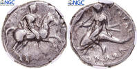 Didrachm Münze, Calabria, Tarentum, graded, NGC, S -