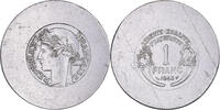 Frankreich 1 Franc Graziani, Algiers, Épreuve du graveur, Aluminium -