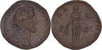 Sesterz Münze, Antoninus Pius, Rome, VZ, Bronze, RIC:716a -