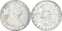 Spanien 8 Reales Münze, Charles IV, Mexico, FT, SS+, Silber, KM:109 -